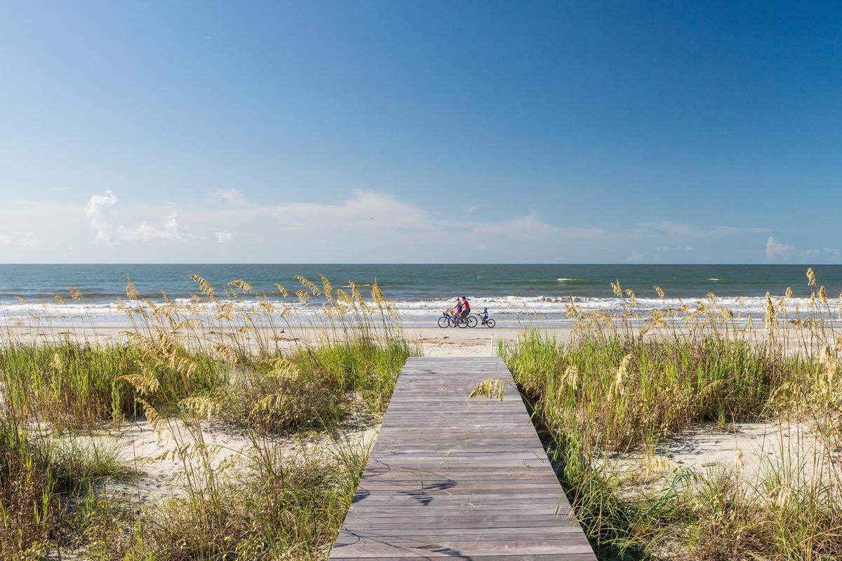 Beach views and a sea-breeze that are accessible from 101 Flyway Drive on Kiawah Island.
