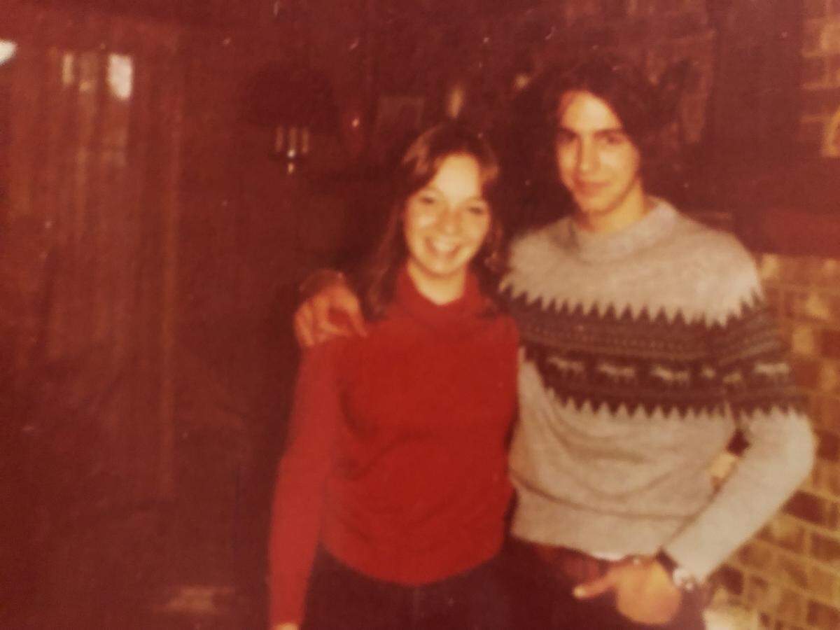 Susan Weed Neal and David Krulewicz pose for a photo in Dec. 1979.