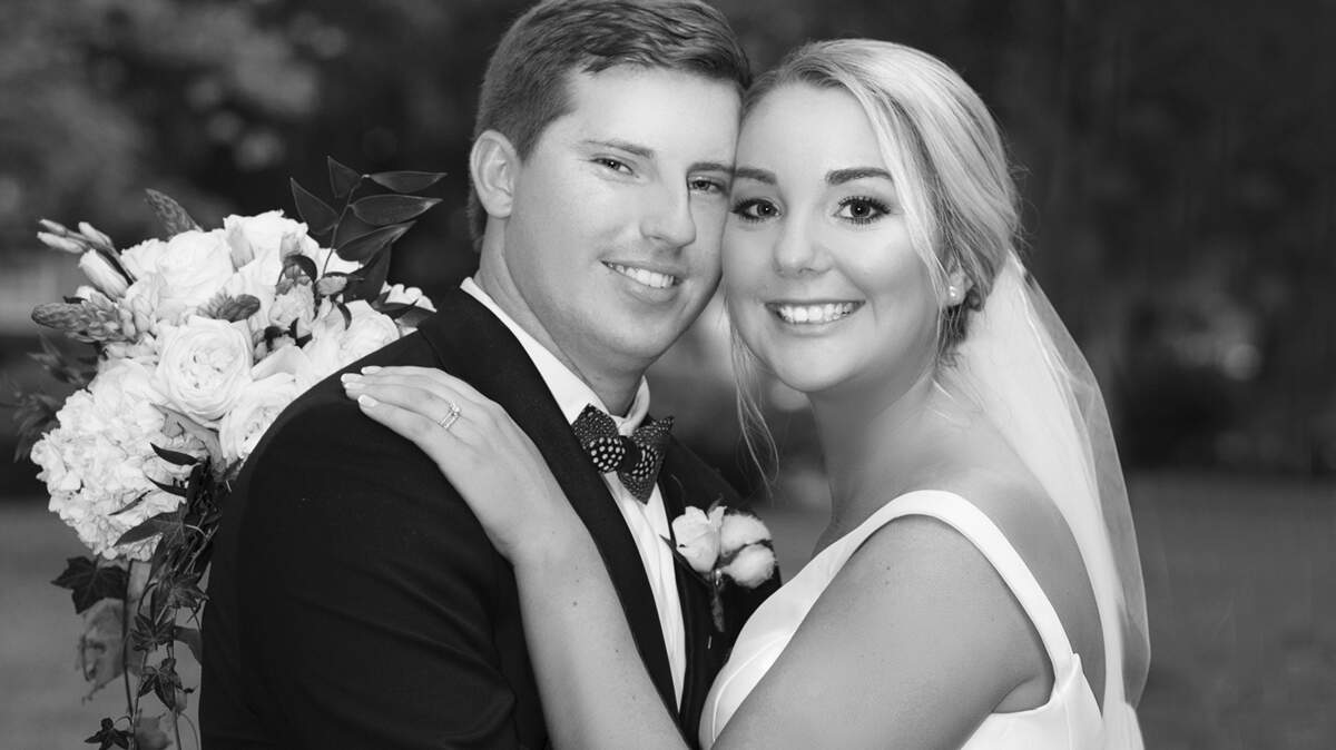 Newlyweds Corey and Ivy Tuten.