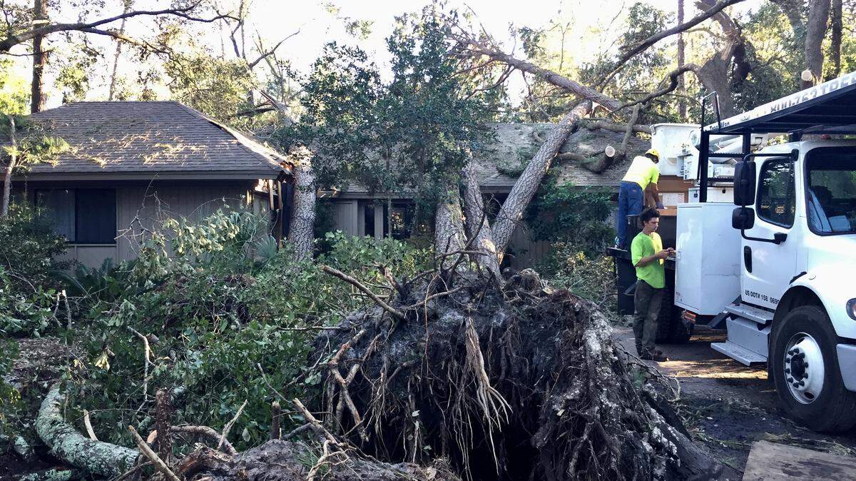 A typical scenario homeowners had to face on Hilton Head Island in the aftermath of Hurricane Matthew in 2016.