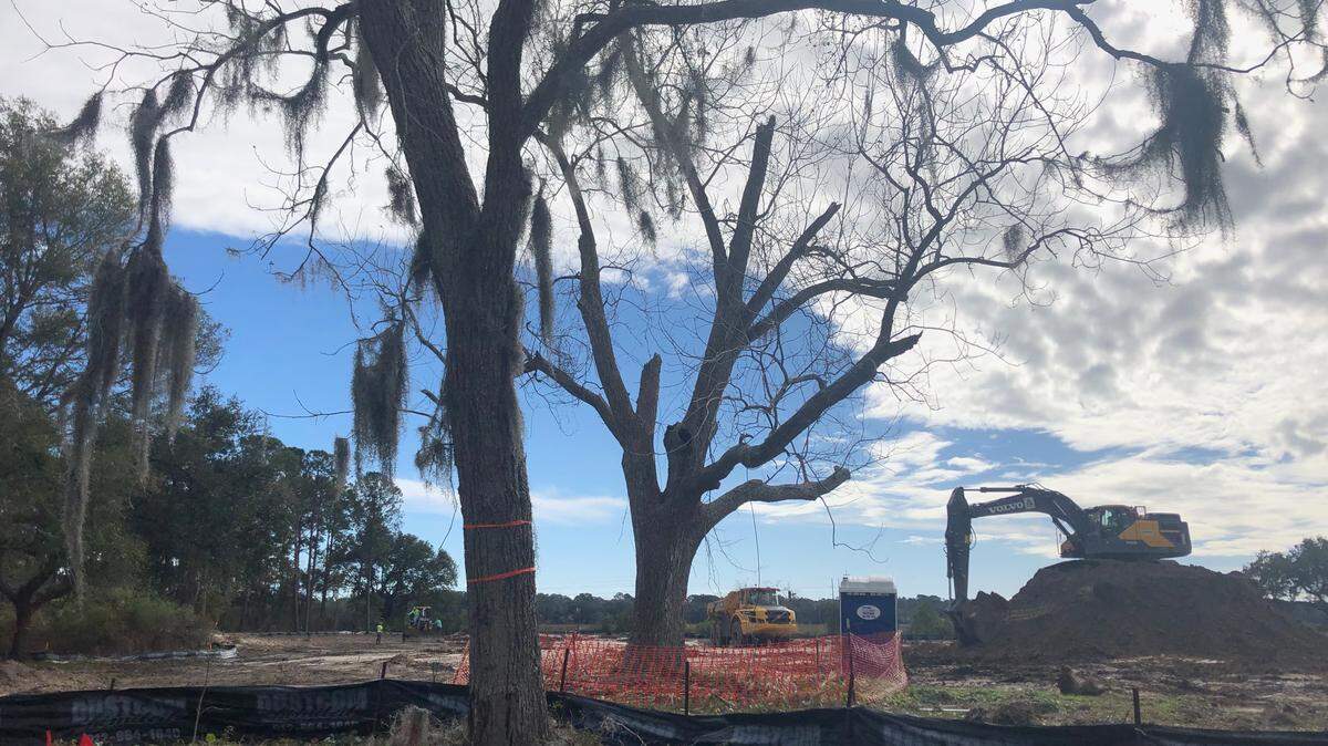 The site prep going on around 25 Marshland Road on Hilton Head Island. The marshfront lot will become a housing development by Village Park Homes.