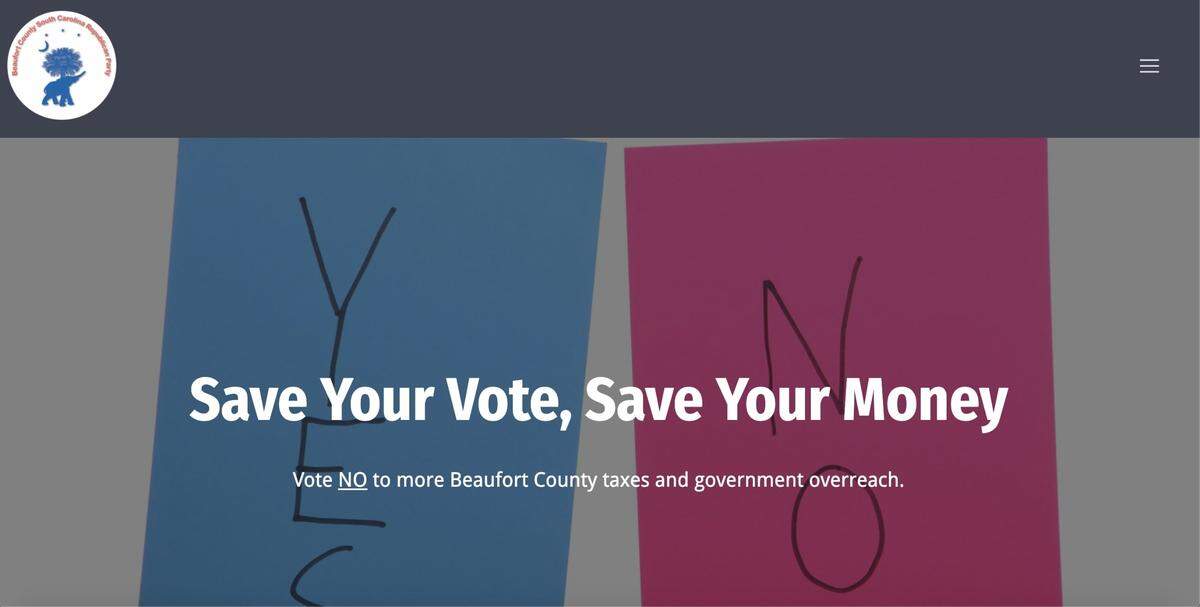 A screenshot of SayNoInNovember.com
