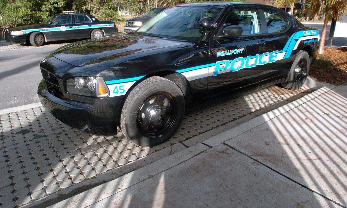 A file photo from 2009 shows a Dodge Charger owned by the Beaufort Police Department. The agency purchased three of the new cruisers with a federal grant.