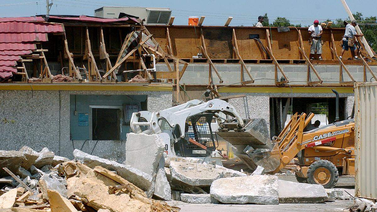 In this file photo from the Gazette, a crew works on demolishing  the McDonald's at the  corner of Boundary St. and Robert Smalls Parkway in Beaufort. 