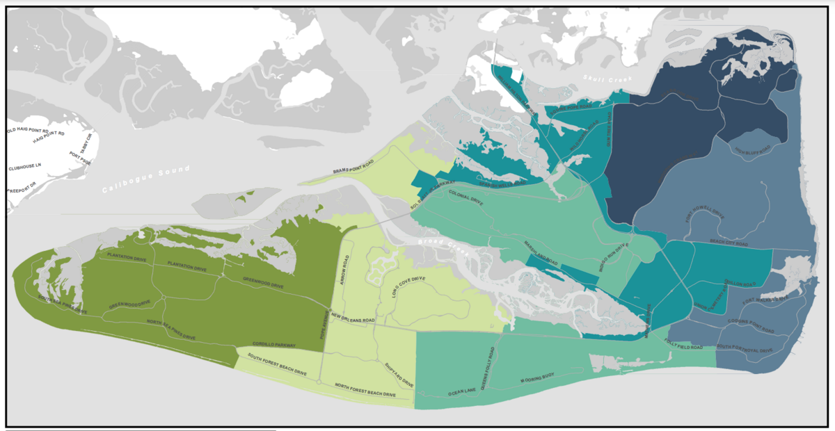 The Hilton Head Island Town Council on Tuesday, April 5, 2022 approved a new ward map for the council.