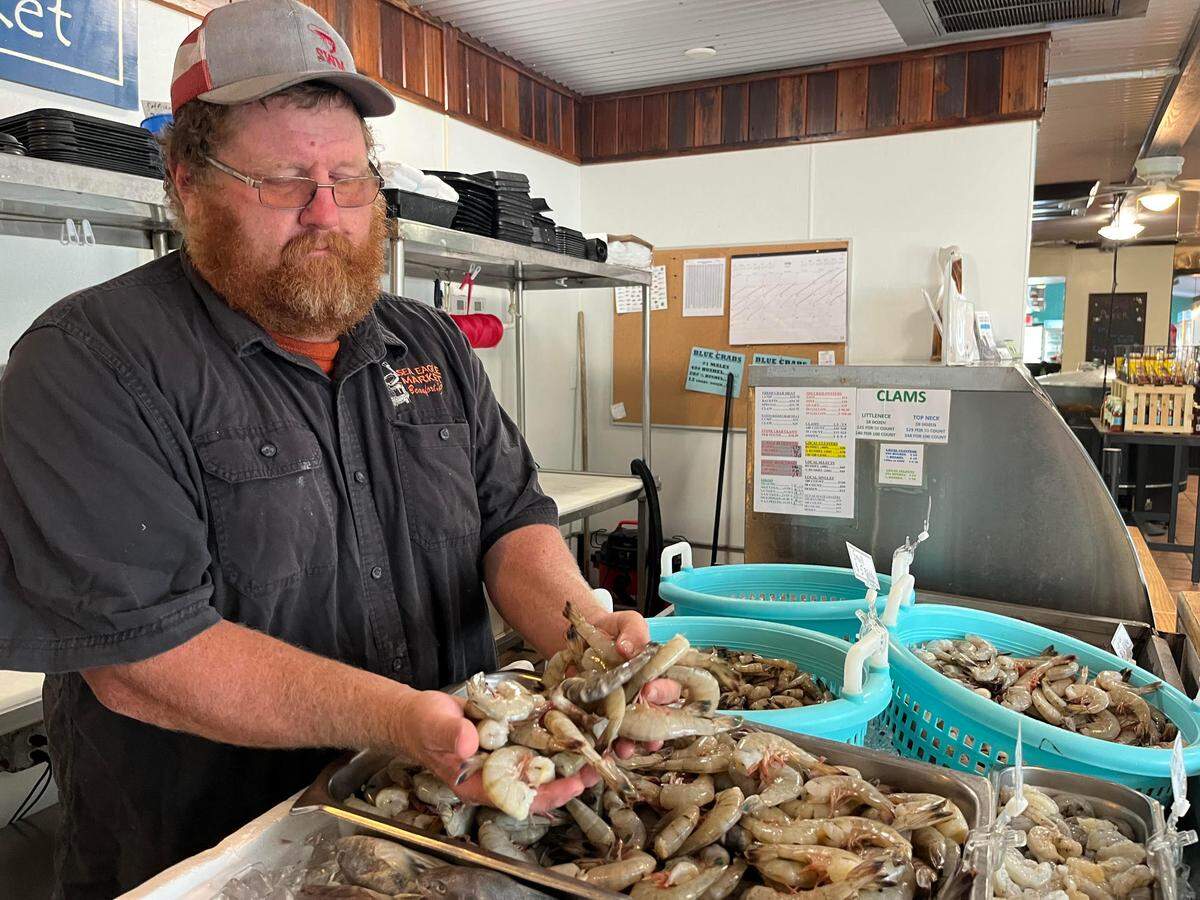 Craig Reaves, owner of Sea Eagle Market, said 1,200 pounds of locally-caught shrimp will be used in the Lowcountry boil served at the Lowcountry Supper from 6 to 7:30 p.m. Thursday.
