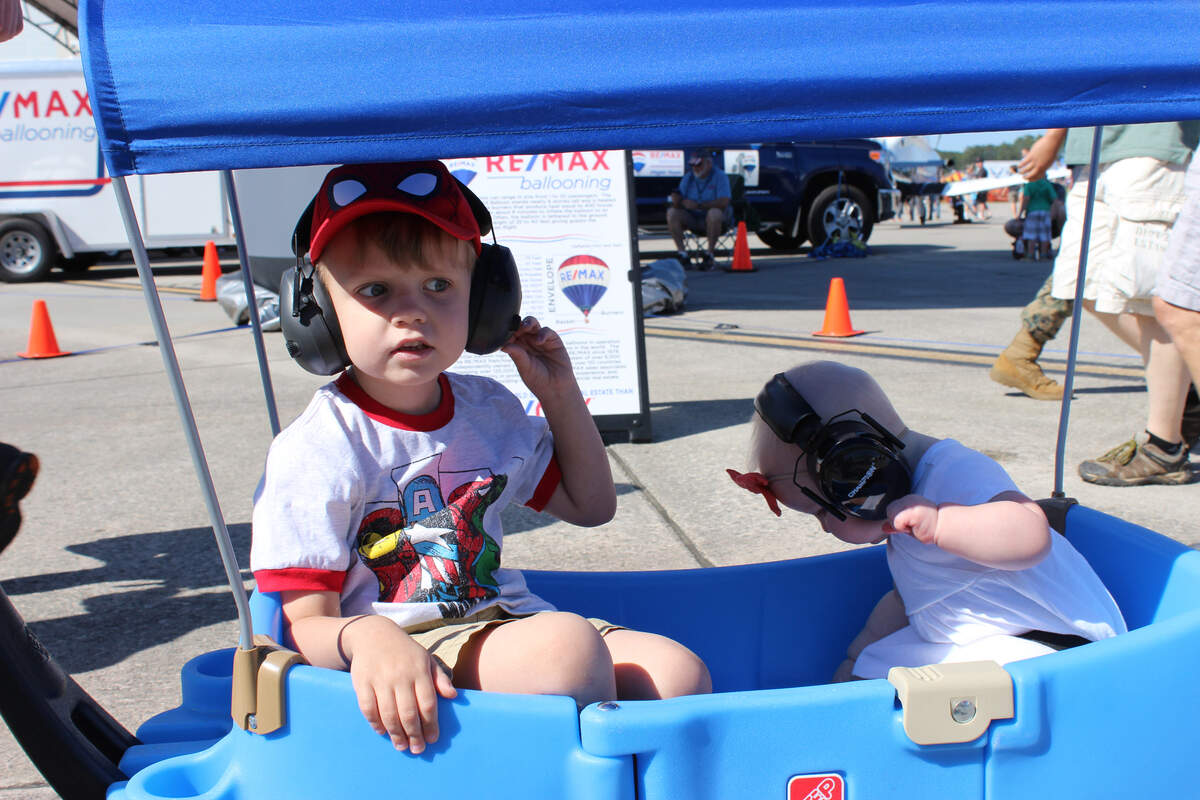 Spectators come prepared for the 2019 MCAS Beaufort Air Show on Saturday at the Marine Corps Air Station Beaufort.