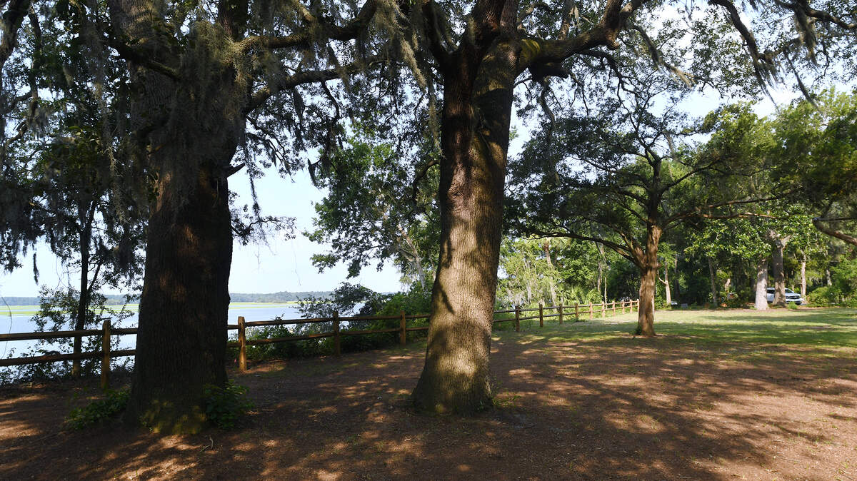This plot of land overlooking the May River and across Calhoun Street from the Church of the Cross may soon become Bluffton's newest park. The property also contains the antebellum Squire Pope Carriage House, which is slated for restoration.