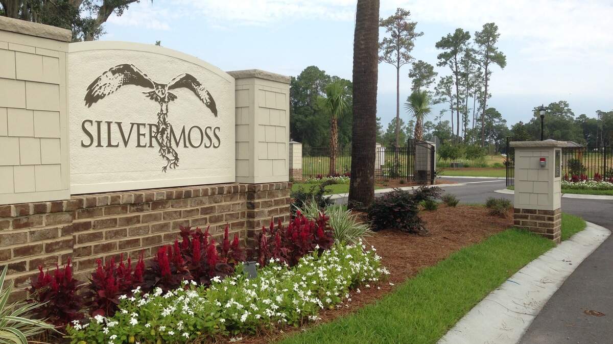 The entrance to Silver Moss on Hilton Head Island.
