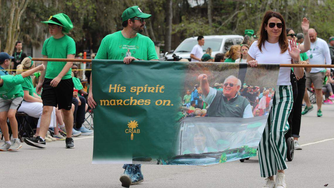 ‘His spirit marches on’: Hilton Head legend Tom Reilley honored at St. Patrick’s Day parade