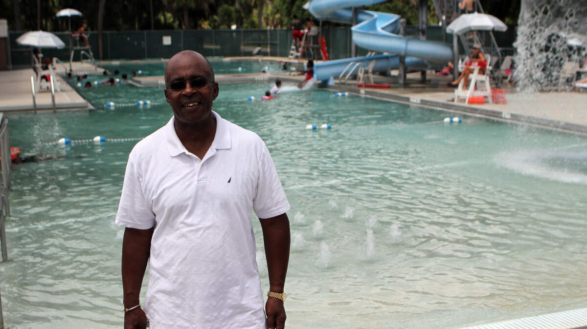Alvin Settles taught swimming lessons in Beaufort for more than 30 years. The pool at the Charles Lind Brown Center has been renamed in his honor. 