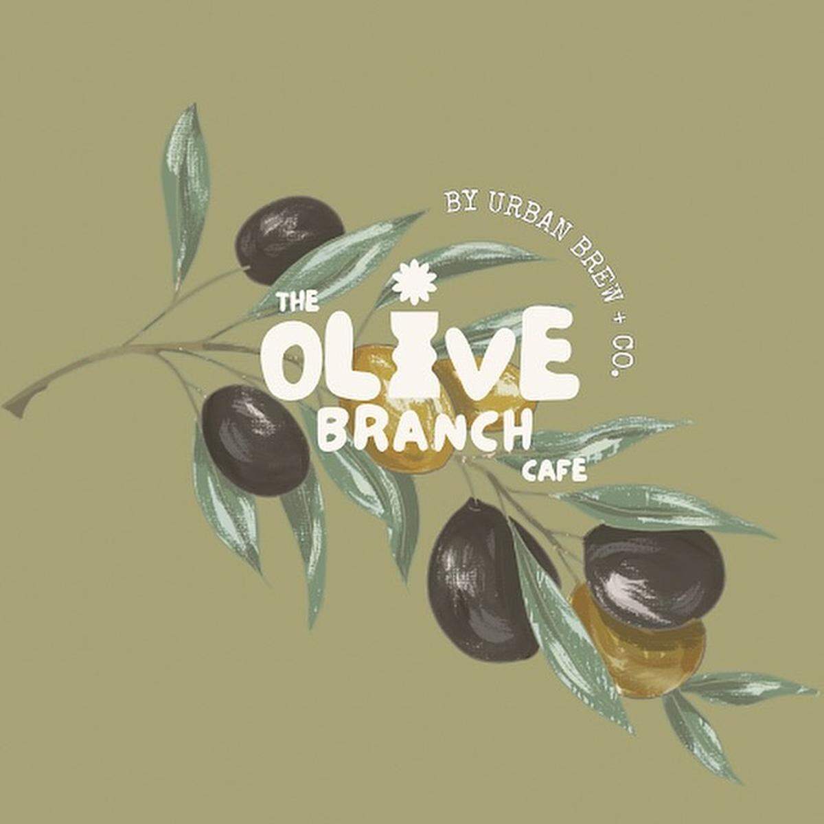 Logo for Urban Brew + Co.’s new second location, The Olive Branch Cafe.