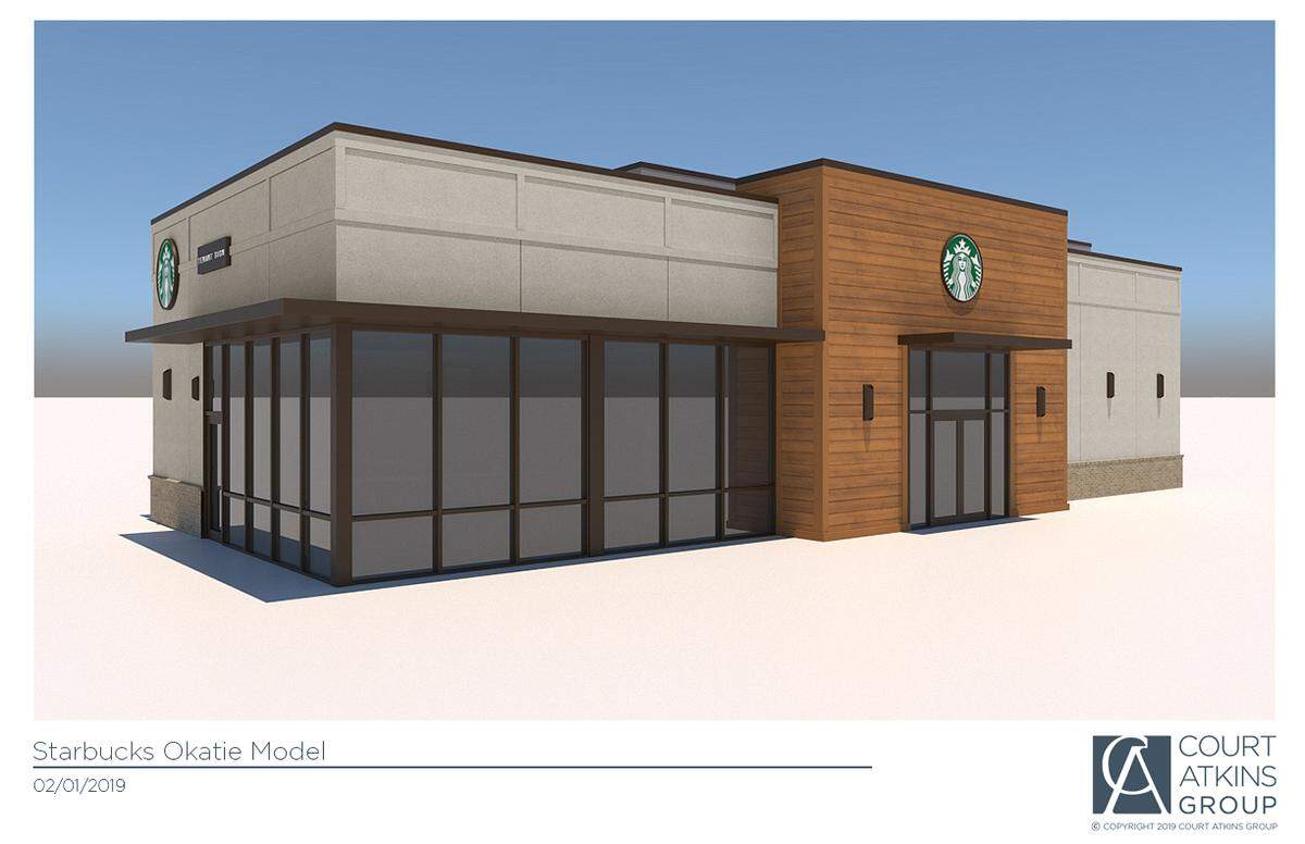 This rendering shows the Starbucks being built in Okatie Crossing along U.S. 278 near Sun City.