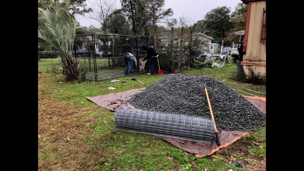 On Friday, January 8, 2021, Beaufort County Animal Control contracts a construction company to build a new pen for Keith Simmons’ dogs.