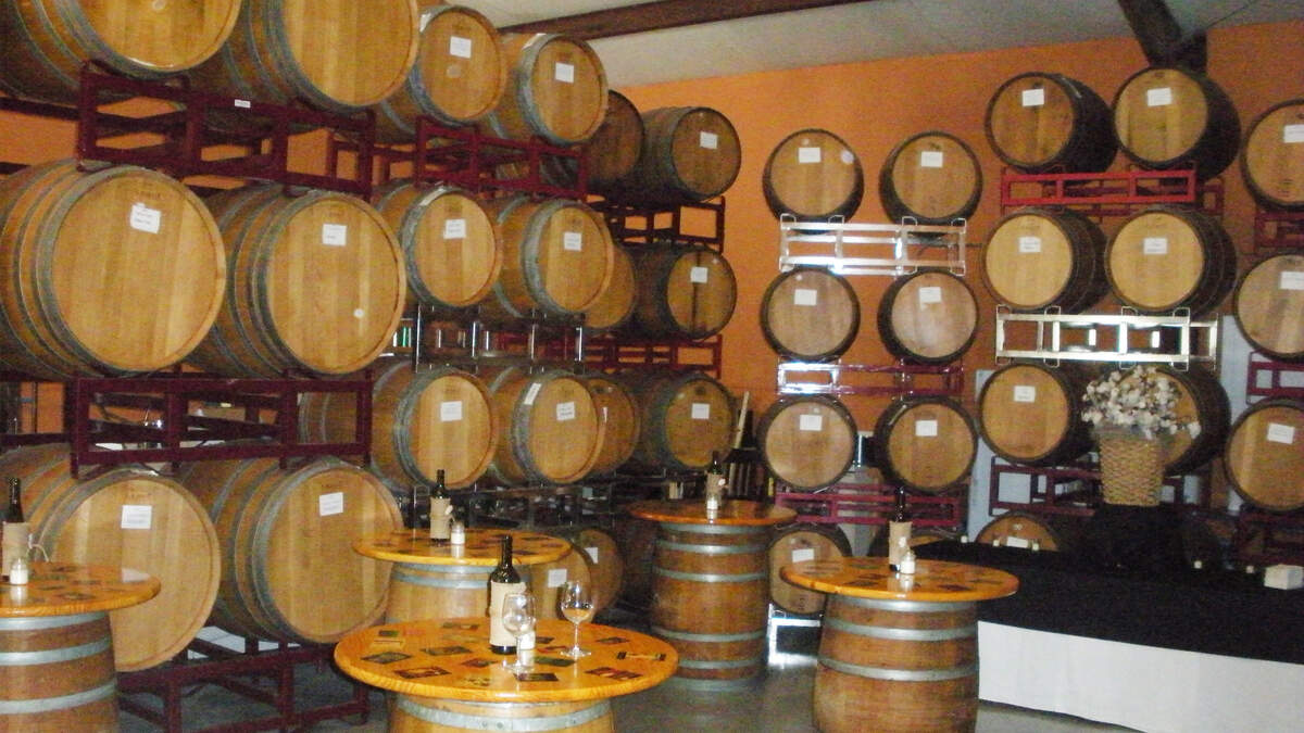 The existing barrel room at Island Winery on Hilton Head. The winery is expanding, and owner Georgene Mortimer expects to be done with a new building by the end of 2019.