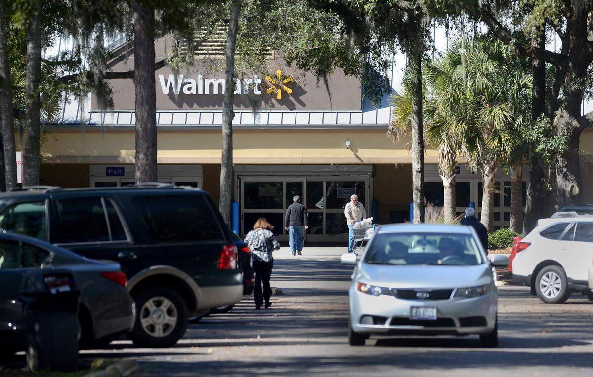 Customers come and go at Hilton Head Island’s Walmart store in this file photo.