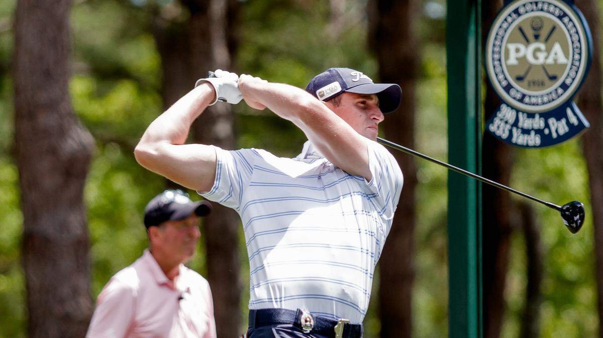 Alex Beach contends for the 52nd PGA Pro Championship Tuesday at the Belfair West Course in Bluffton.