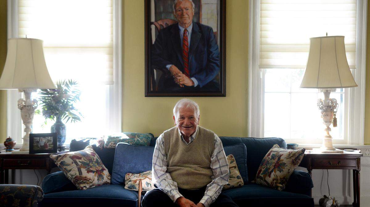W. Brantley Harvey Jr. sits for a portrait in his home called Marshlands on Wednesday morning in Beaufort.