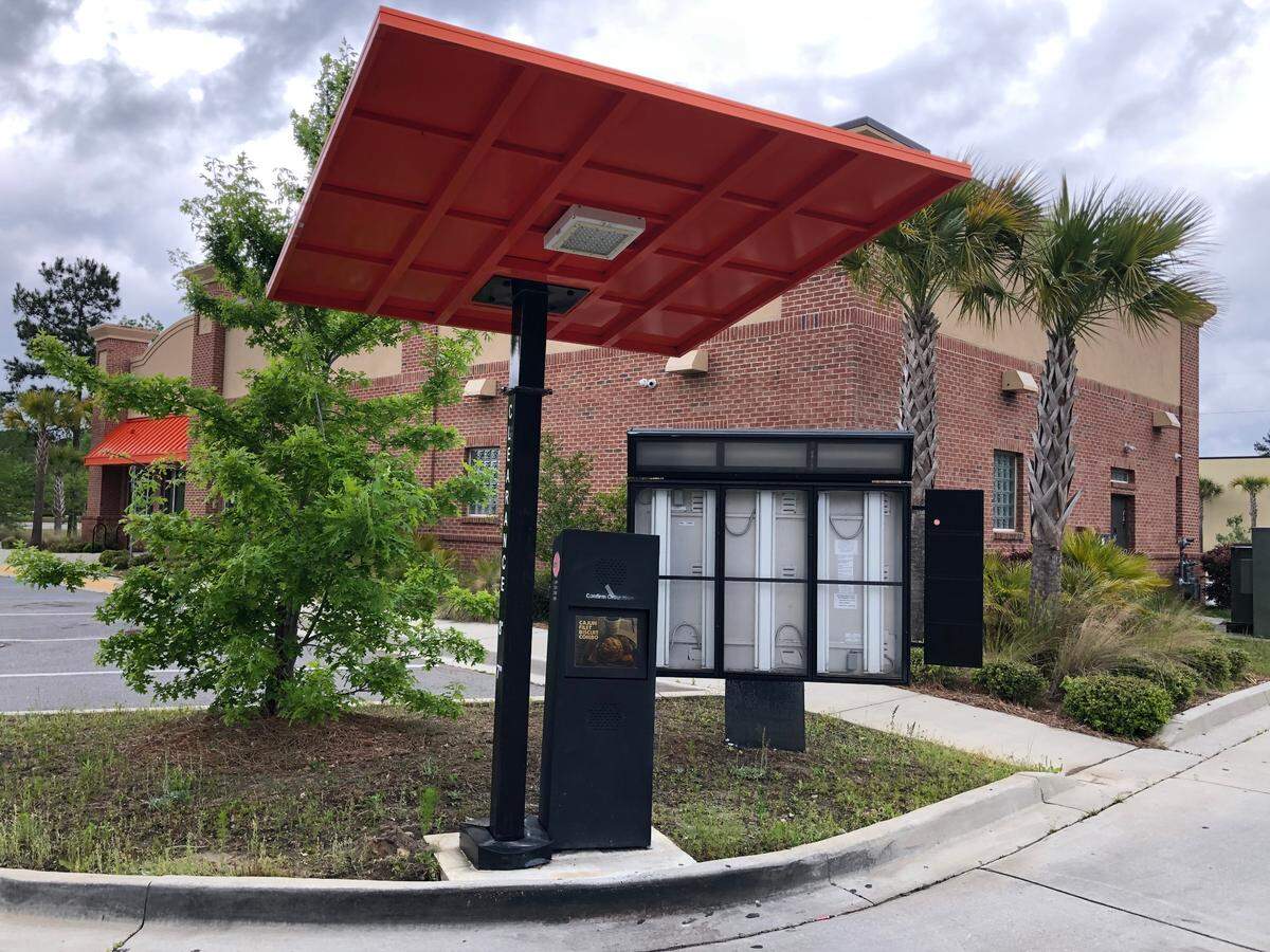 The drive-thru at the former Bluffton Bojangles location on Saturday, April 16, 2022.