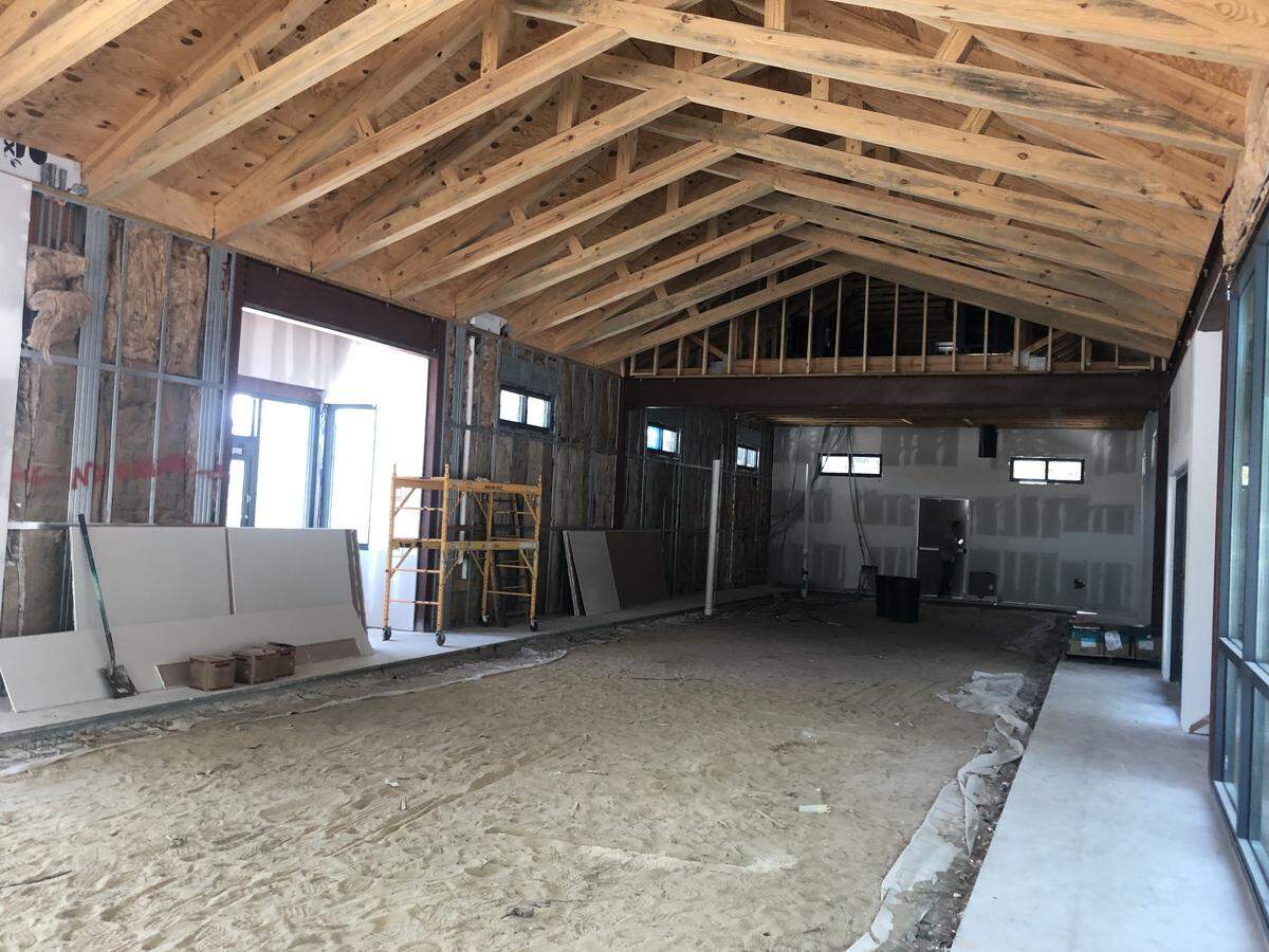 The interior of a new Starbucks on the north end of Hilton Head Island remains largely unfinished.