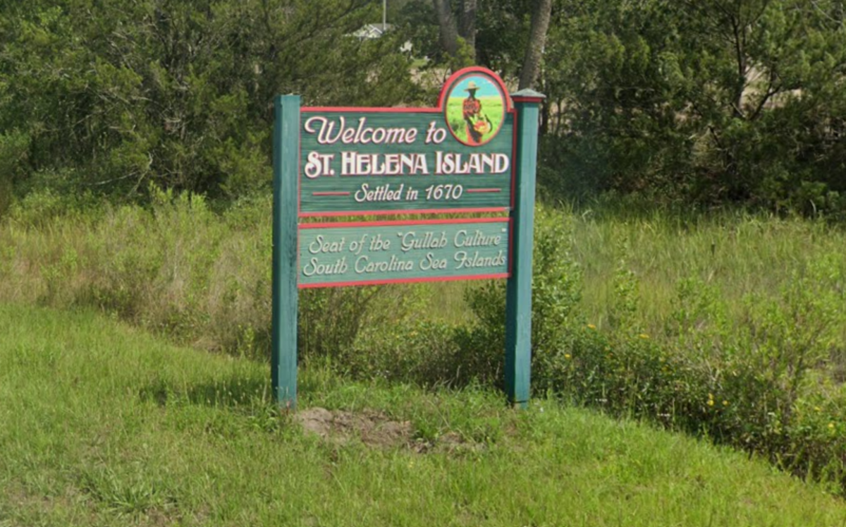 A sign along U.S. 21 welcomes residents and visitors to St. Helena Island.