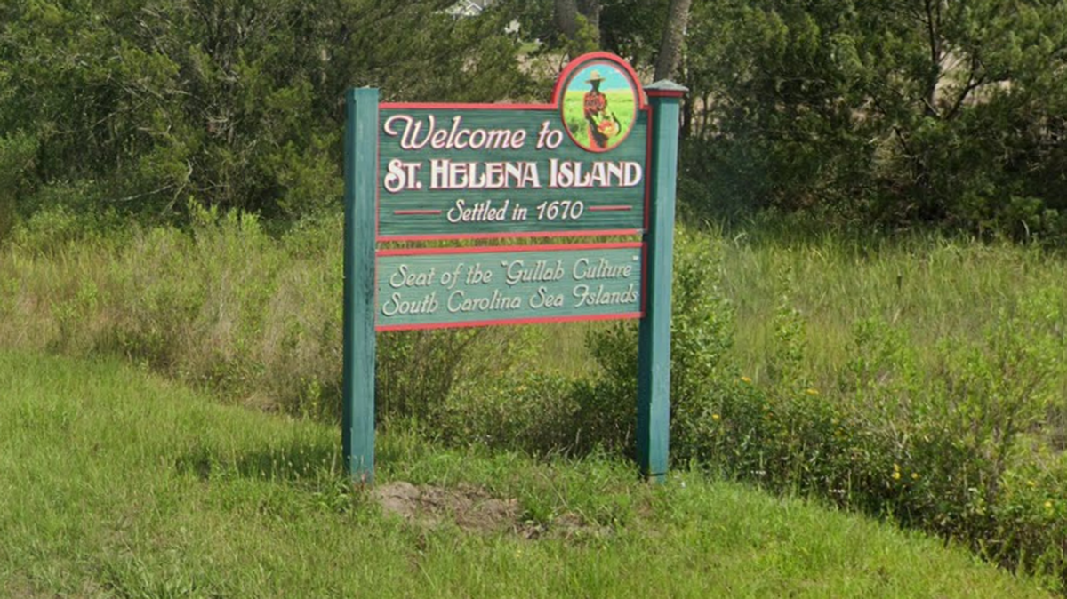 A sign along U.S. 21 welcomes residents and visitors to St. Helena Island.