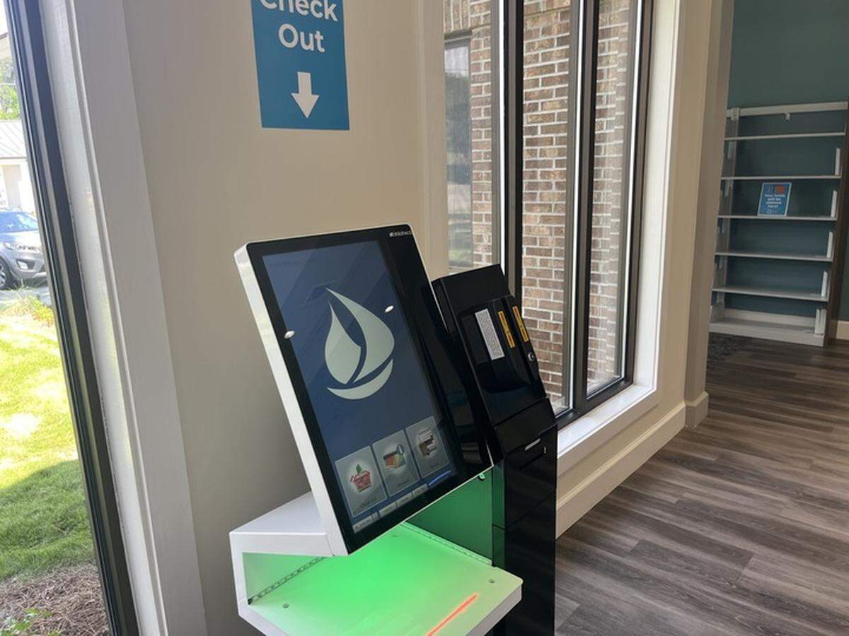 Residents can check out their own books at the Samuel E. Murray Library in Port Royal.