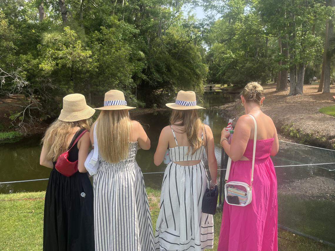 While the golf was great Saturday, baby alligators just off the fairways also wowed fans.