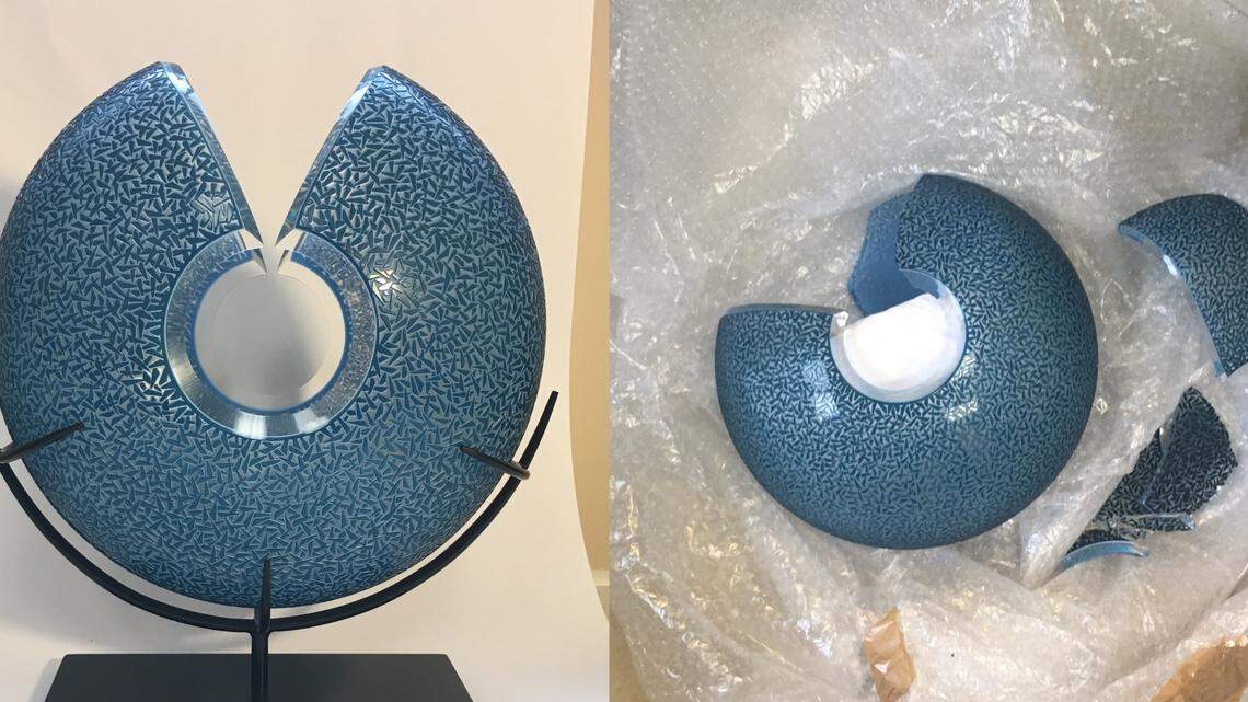 ‘Devastating’: Artist’s work broken in transit back from Hilton Head showing