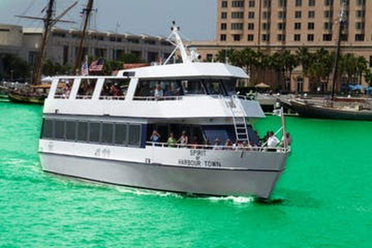 The Spirit of Harbour Town Vagabond cruise takes people to the St. Patrick’s Day Parade in Savannah.