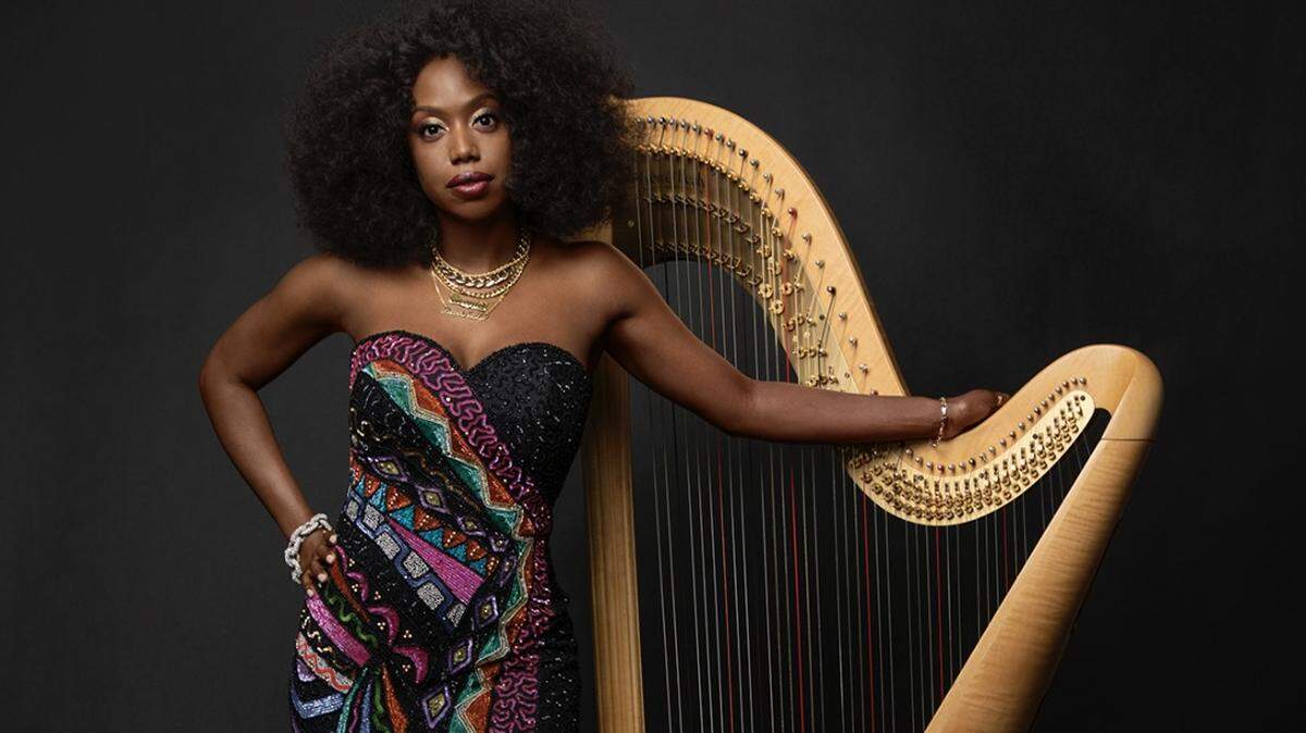 Brandee Younger is a featured harpist at the Spoleto Festival in Charleston.