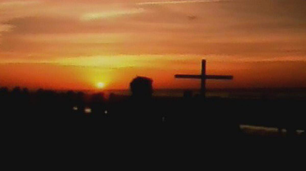 Easter sunrise service on the beach.