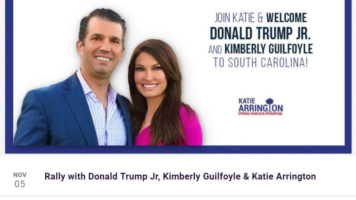 Donald Trump Jr. is coming to Beaufort Monday
