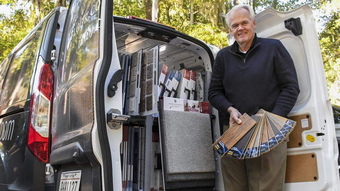 With 4,000 flooring samples and a minivan, Beaufort businessman takes store on the road