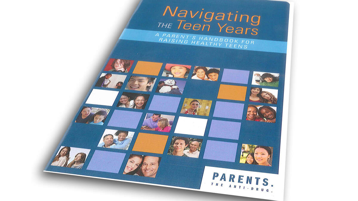 The cover of "Navigating the Teen Years," a pamphlet for parents printed by the Partnership for Drug-Free Kids.