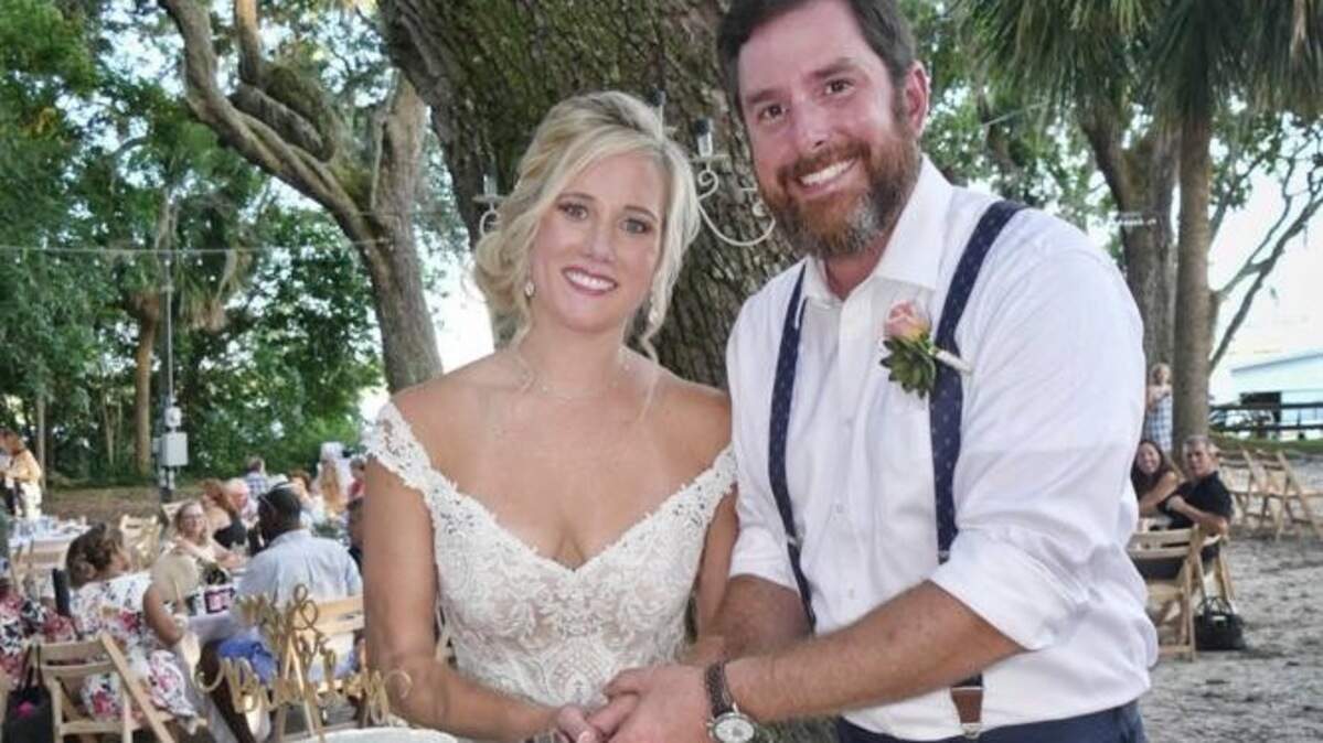 Newlyweds Casey and Buddy Brinkley.