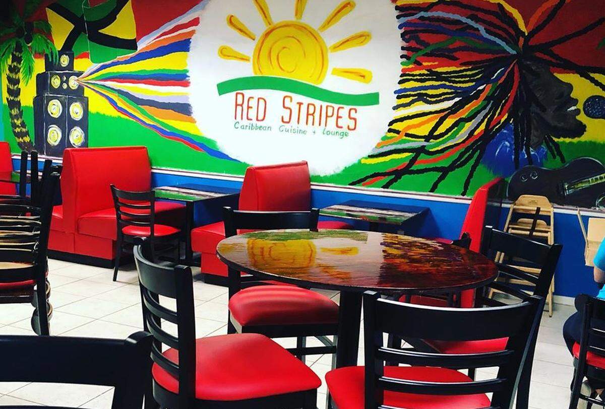 Red Stripes on Hilton Head features vibrant colors.