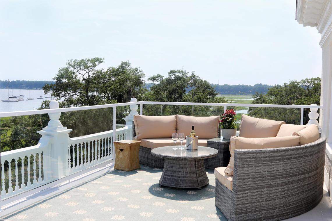 The top deck at Anchorage 1770 in downtown Beaufort.