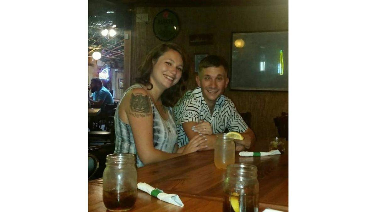 Garrett Hunter and Haley Burgess pose at Big Bamboo Cafe in Hilton Head. The pair was supposed to get married in Hilton Head Saturday, Sept. 16- the same day Hurricane Florence was set to dump several inches of rain on the island.