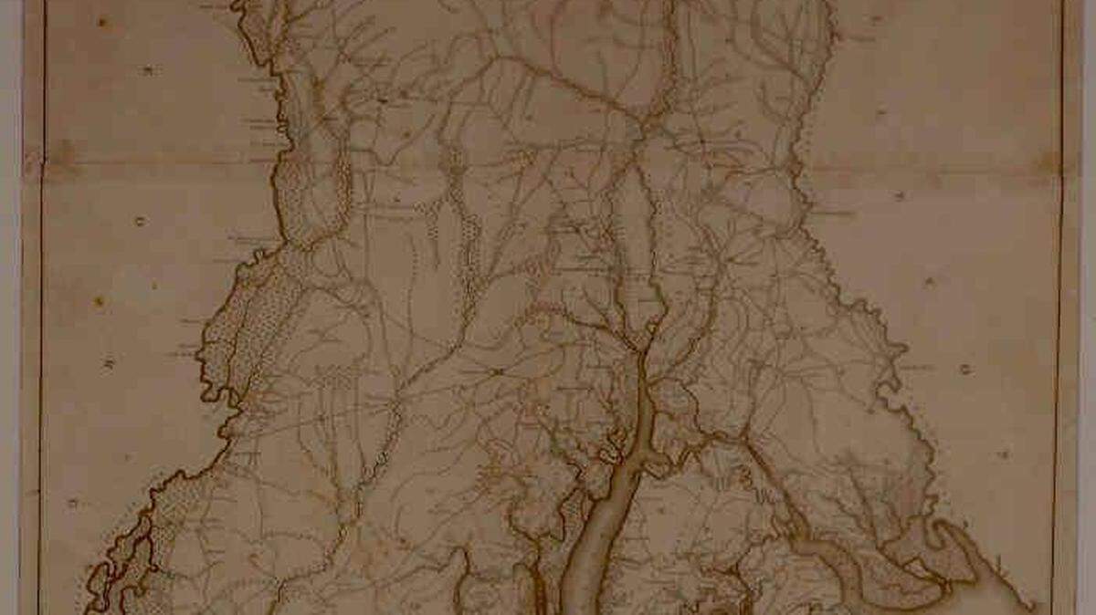 A map of Beaufort County.