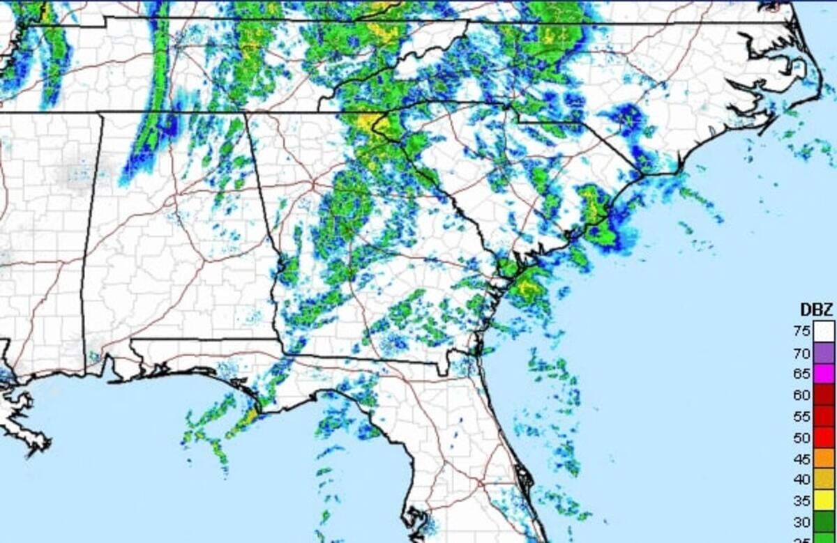 Rain and the possibility for severe thunderstorms are expected Friday in Beaufort, Bluffton, Hilton Head and Port Royal.
