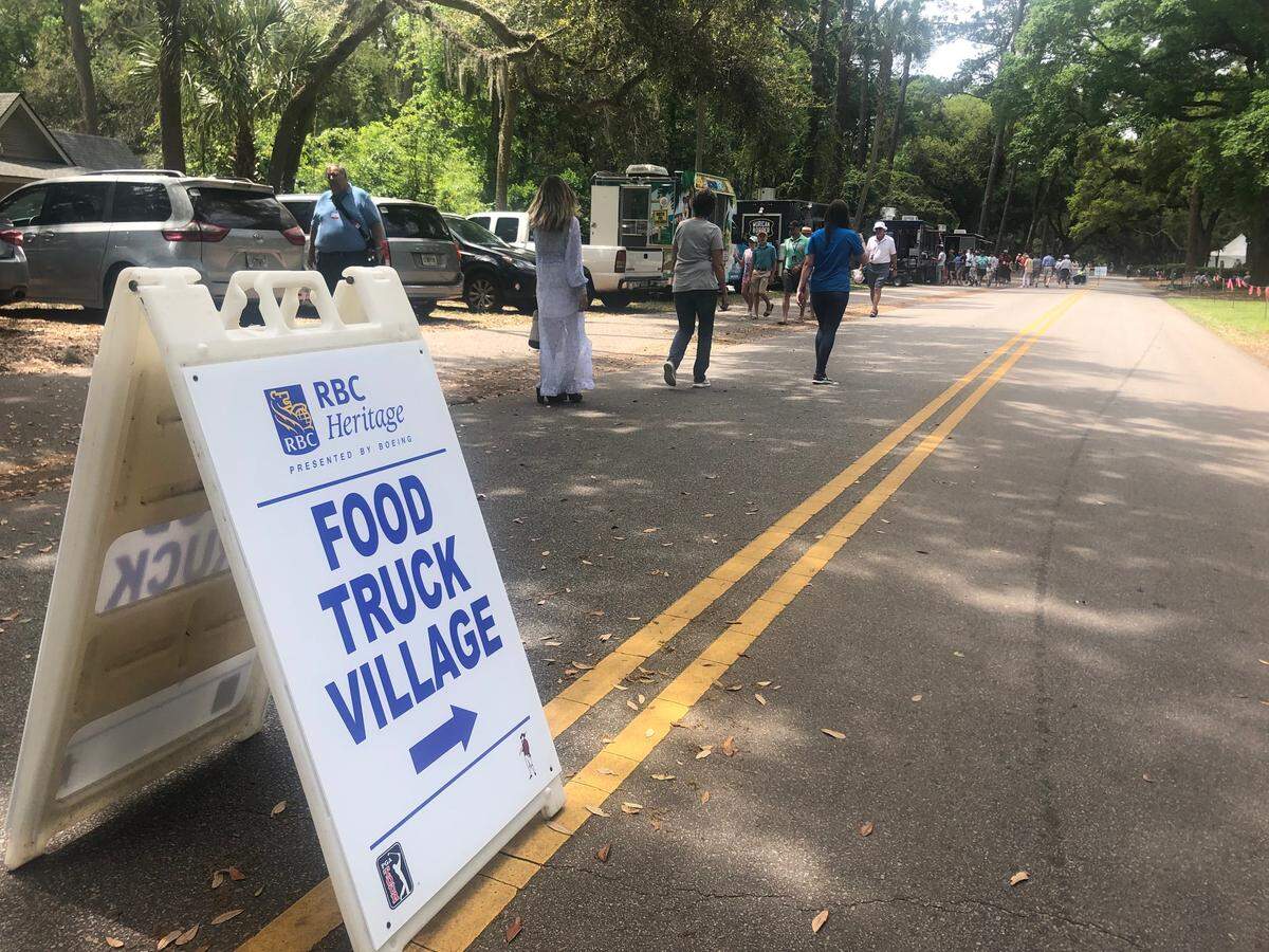 RBC Heritage’s food truck village was new to the Harbour Town Golf Links this year.