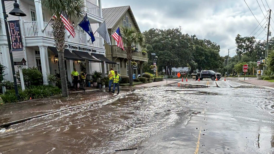Road closed after water main break near Old Town Bluffton Inn. What we know