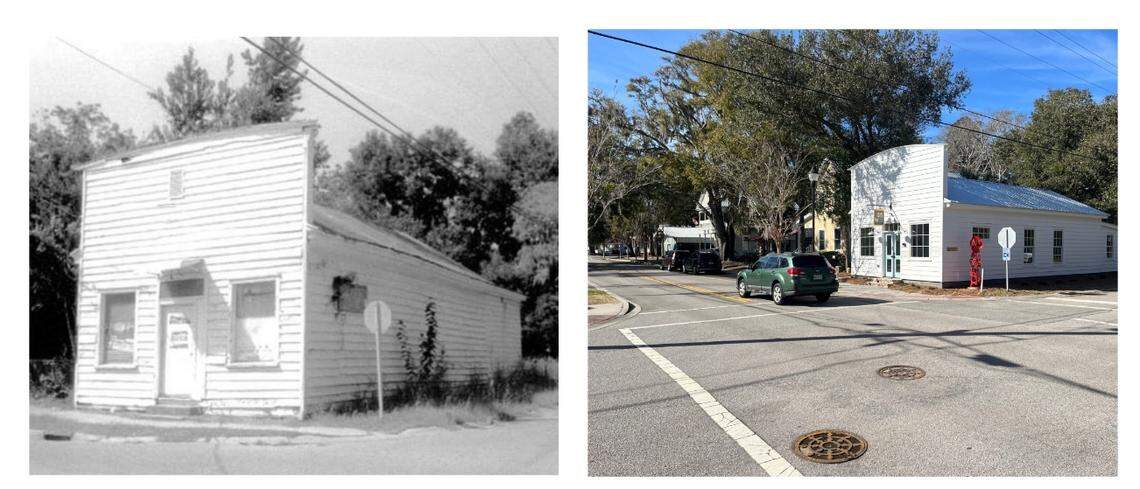This building at 1401 Duke Street was believed to have been constructed around 1900 and served as a grocery store for decades. A new building has been finished that honors the original design and is being used as the headquarters for the Feedman’s Arts District.