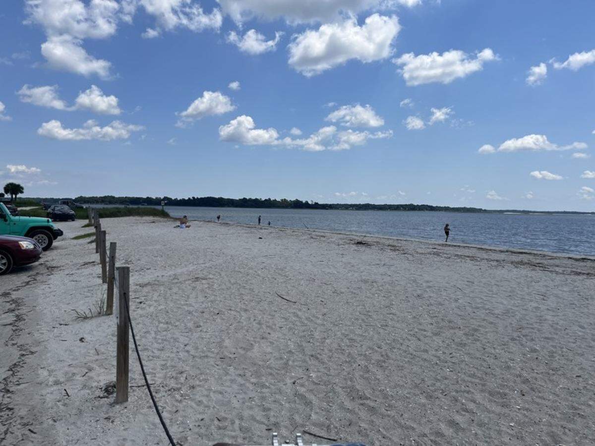 Sands Beach in northern Beaufort County is popular place to fish and comb the beach for shark teeth.