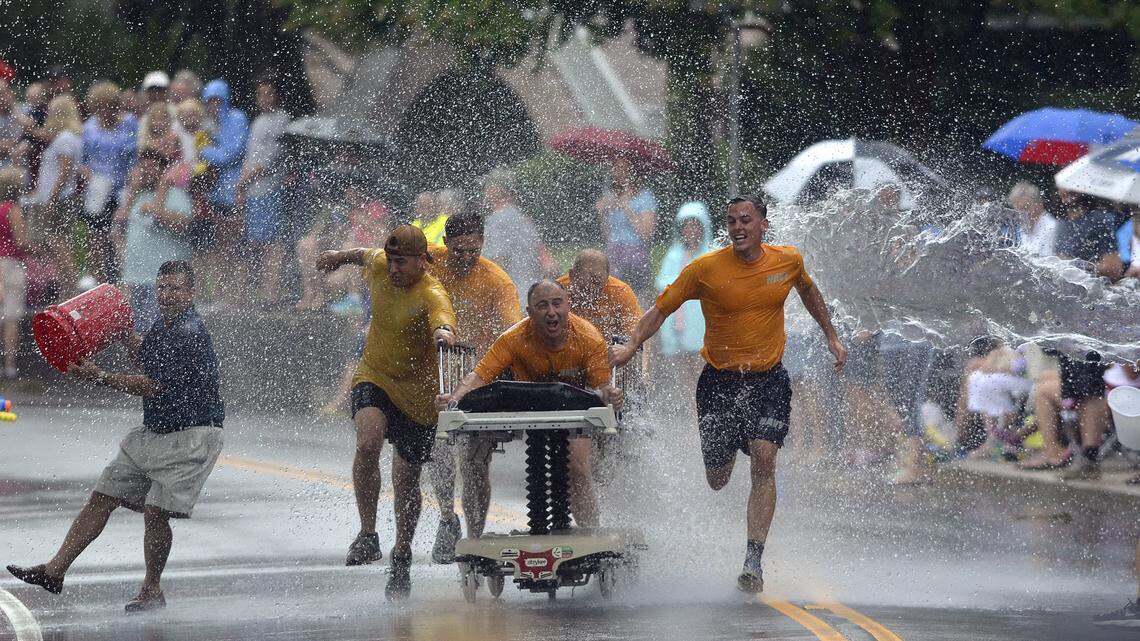 Bed Race equal parts competition, spectacle at Water Fest