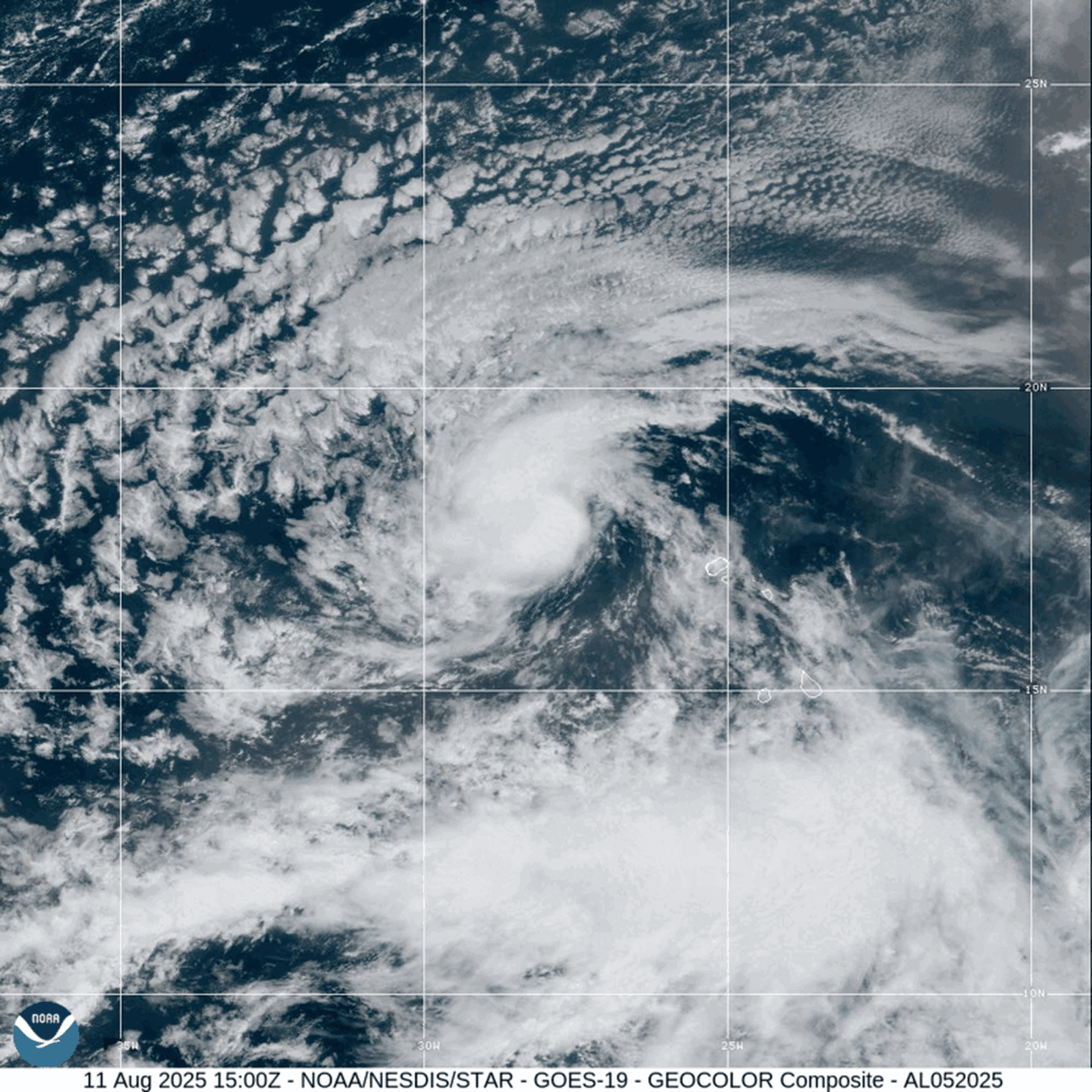 Erin has become the first Atlantic hurricane of the 2025 season, hitting Category 1 status on Friday. 