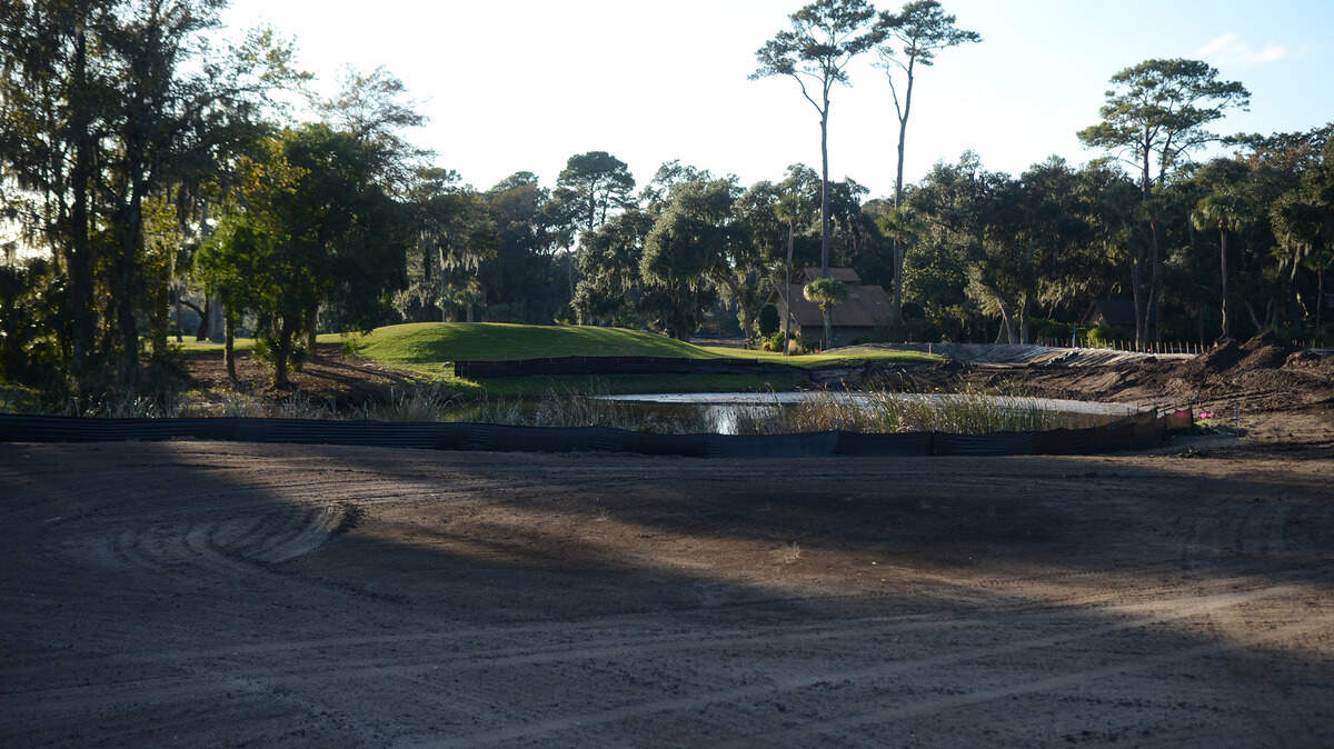 A view of the Heron Point Course next to the Ocean Course on Dec. 4, 2015 in Sea Pines on Hilton Head Island.  The Ocean Course is currently being redesigned.