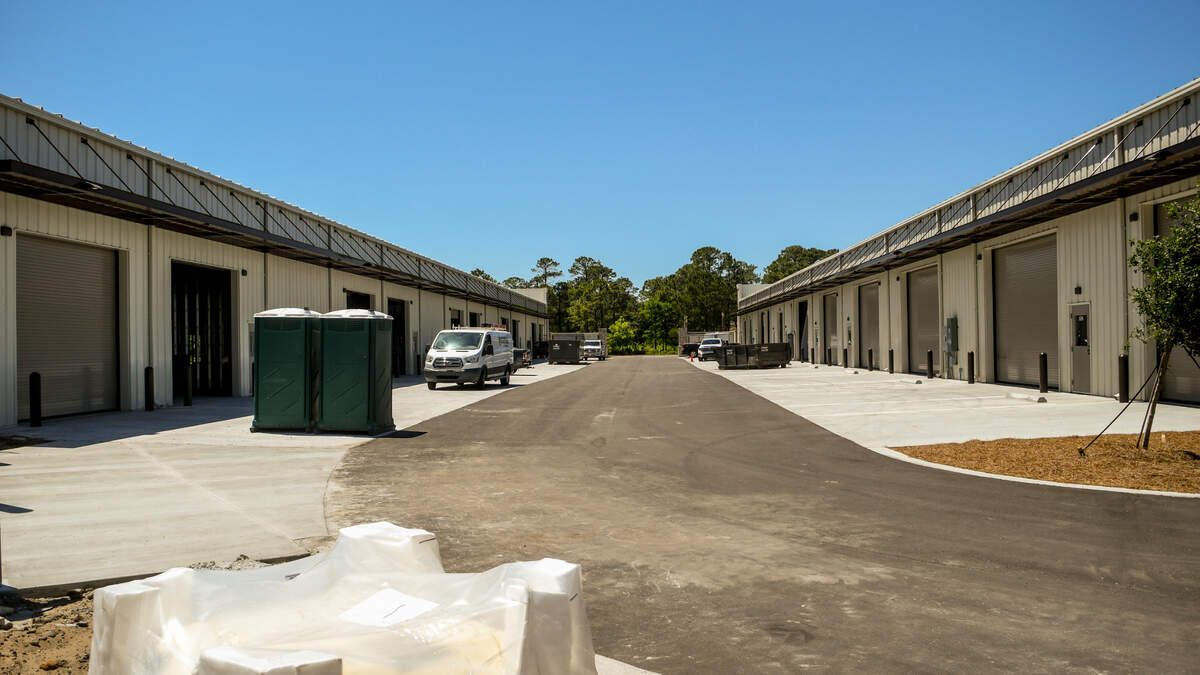 Myrtle Park Business Suites are two sister buildings with large bay doors in-between that are located at the corner of Ann Smith and Soperton Drives as photographed on May 3, 2023, in Bluffton.