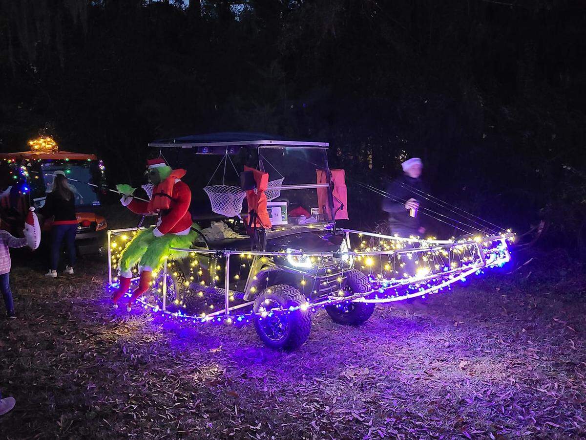 Port Royal’s Christmas Golf Cart Parade brings out the creativity of the community’s golf-cart loving residents.